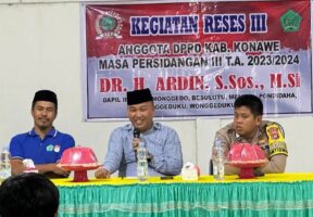 Jelang Pemilu 2024, Ketua DPRD Konawe Minta Masyarakat Turut Menjaga Stabilitas Keamanan