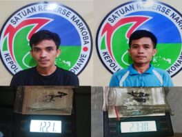 Kedapatan Menguasai Narkotika, Dua Lelaki Di Konawe Terpaksa Berurusan Dengan Polisi