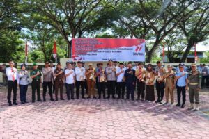 Kepala Rutan Unaaha Ikut Apel Siaga Satuan Kamling di Polres Konawe