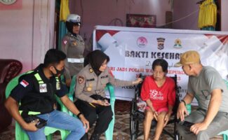 Memperingati Hari Jadi Ke-75 Tahun, Polwan Polwan Polres Konawe Gelar Bakti Kesehatan