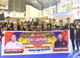 Kejurnas Antardojo Jaksa Agung Cup I, Gojukai Komda Sultra Sabet 17 Medali