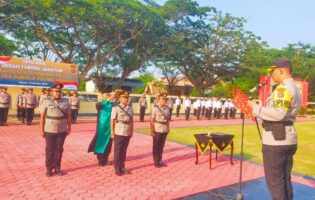 Kapolsek Puriala dan Tongauna Berganti, Sertijab Dipimpin Kapolres Konawe