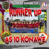AS 10 Konawe Keluar Sebagai Runner Up Turnamen Garuda Barometer