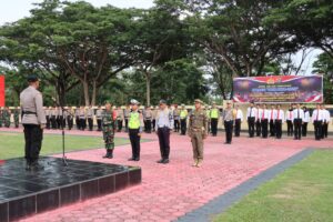 Jelang Nataru, Polres Konawe Laksanakan Apel Gelar Pasukan Operasi “Lilin Anoa-2023”