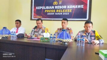 Angka Kriminal di Wilayah Hukum Polres Konawe Menurun