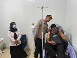 Dua Personel Polres Konawe Mengalami Luka Bakar Saat Mengawal Unjuk Rasa