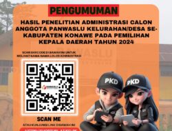 Bawaslu Konawe Umumkan 527 Peserta Calon PKD Lulus Seleksi Administrasi, Berikut Daftarnya