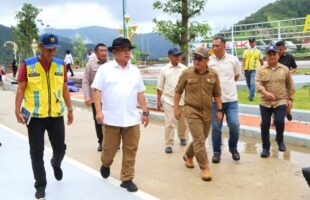 Harmin Ramba Dampingi PJ Gubernur Cek Persiapan Peresmian Bendungan Ameroro