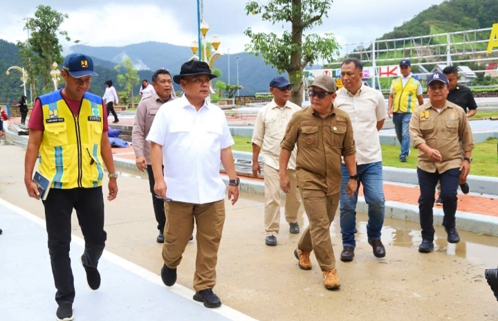 Harmin Ramba Dampingi PJ Gubernur Cek Persiapan Peresmian Bendungan Ameroro