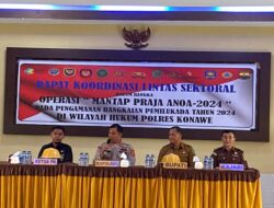Polres Konawe Gelar Rapat Koordinasi Lintas Sektoral untuk Persiapan Pengamanan Pilkada 2024