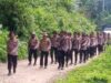 Puluhan Bintara Remaja Polres Konawe Long March 60 Kilometer