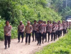 Puluhan Bintara Remaja Polres Konawe Long March 60 Kilometer