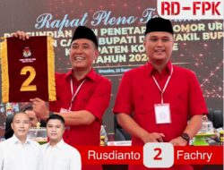 KPU Konawe Tetapkan Nomor Urut Paslon: Rusdianto – Fachry Dapat Angka Hoki