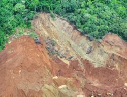 Lokasi Tambang PT Tekonindo Longsor Warga Tuntut Ganti Rugi