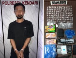 Sindikat Narkoba Jaringan Lapas Kendari Terbongkar, Ratusan Paket Sabu Siap Edar Disita dari Kurir