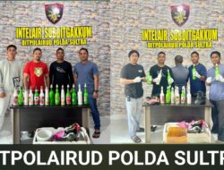 Ditpolairud Polda Sultra Tangkap Nelayan Pengguna Bom Ikan di Perairan Bokori