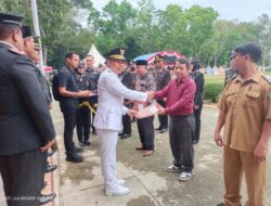 HUT Bhayangkara ke-79 di Konawe: Personel Polisi, Camat, Kades, dan Tokoh Masyarakat Terima Penghargaan