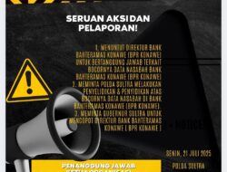 Data Nasabah Bocor, Konsorsium NGO Desak Gubernur Copot Dirut BPR Bahteramas Konawe