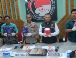 Polda Sultra Ungkap 3 Kasus Sabu Selama Juli, Nyaris 7 Kg Barang Bukti Diamankan