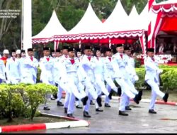 Paskibraka Putri Konawe Tuai Apresiasi, Tetap Menunaikan Tugas Meski Kehilangan Satu Sepatu