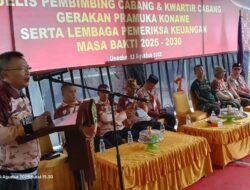 Tutup Retret Pramuka Konawe, Syamsul Ibrahim Berikan Motivasi 