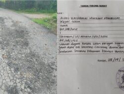 Proyek Jalan Rp5,19 Miliar Diduga Bermasalah, PT Safa Utama dan Pejabat Konut Dilaporkan ke Kejati Sultra