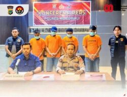 Polres Morowali Tahan 4 Tersangka Pengeroyokan Pemuda di Bahodopi hingga Tewas