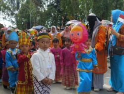Meriah dan Penuh Warna, Karnaval TK di Konawe Semarakkan HUT ke-80 RI