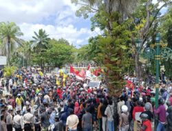 Seribuan Massa Cipayung Plus dan Tamalaki Sultra Geruduk DPRD Sultra, Tuntut Hentikan Kebijakan yang Rugikan Rakyat