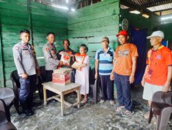 Polsek Unaaha Salurkan Sembako untuk Penyandang Disabilitas di Lawulo