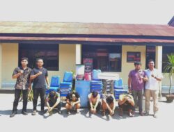 Resmob Polres Konawe Ringkus Lima Pelaku Pencurian di Unaaha, Barang Bukti Diamankan