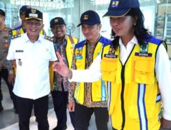 Wabup Konawe Dampingi Wamen PUPR Tinjau Progres Bendungan Ameroro di Kecamatan Uepai