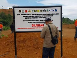 Satgas Halilintar Segel Tambang Nikel PT TMS di Konawe Utara, Diduga Buka Kawasan Hutan Tanpa Izin