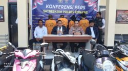 Polres Konawe Ungkap 18 Kasus Curanmor, Amankan 15 Motor dan Empat Tersangka