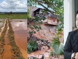 Banjir Rendam Sawah Warga, JMSI Kolaka Raya Soroti Dampak PSN Pomalaa