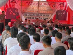 Kapolda Sultra Tatap Muka dengan Personel Polres Konawe: Tekankan Keikhlasan dan Rasa Syukur dalam Pengabdian