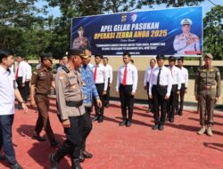 Polres Konawe Gelar Apel Pasukan Operasi Zebra Anoa 2025, Siap Amankan Natal dan Tahun Baru