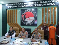 Polda Sultra Gagalkan Penyelundupan 6,5 Kg Sabu Jaringan Internasional: Aksi Kejar-Kejaran Berakhir di Kendari
