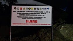 Tambang di Hutan Lindung Terbongkar, Satgas PKH Pasang Plang Negara di IUP PT BKU Konut