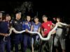 Ular Piton Lima Meter Gegerkan Warga Uepai, Damkar Konawe Turun Tangan