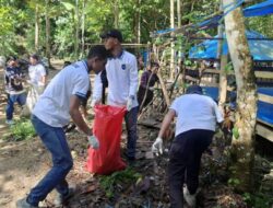 Dukung Arahan Presiden, Rutan Unaaha Gelar Korve Massal di Wisata Alam Batu Lapis