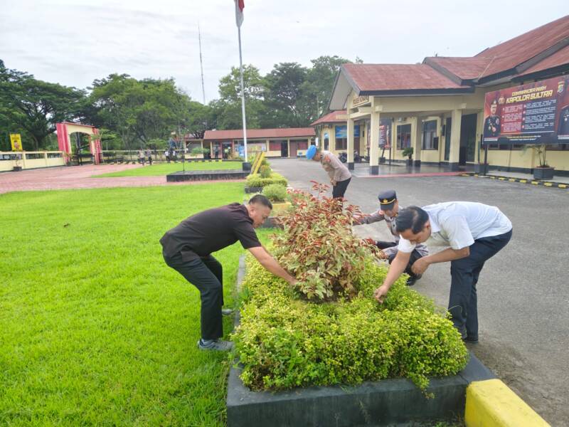 Polres Konawe Gelar Korve, Wujudkan Lingkungan Kerja Bersih dan Nyaman