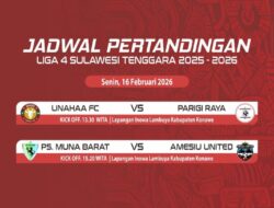 Unaaha FC Tantang Parigi Raya di Semifinal Liga 4 Sultra, Dua Tiket Nasional Jadi Rebutan