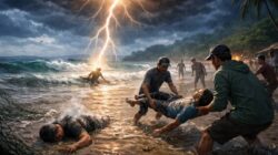 Disambar Petir Saat Pasang Pukat, Dua Warga Konawe Utara Tewas di Pantai Tapularamo