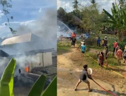 Dua Rumah di Latoma Konawe Hangus Terbakar, Diduga Akibat Korsleting Listrik