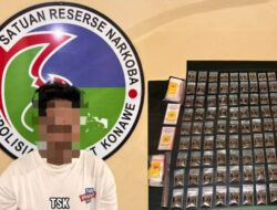 Security Perusahaan di Konawe Ditangkap, Simpan 68 Sachet Tembakau Sintetis