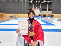 Bripda Risky Irma Suryani Borong Tiga Medali di Kejuaraan Taekwondo Internasional Osaka