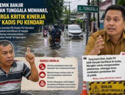 Polemik Banjir Jalan Tunggala Memanas, Warga Kritik Kinerja Plt Kadis PU Kendari