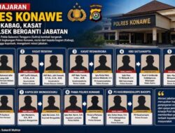 Mutasi Besar di Polres Konawe, Sejumlah Kabag, Kasat hingga Kapolsek Berganti Jabatan