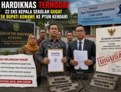 Hardiknas Ternodai, 22 Eks Kepala Sekolah Gugat SK Bupati Konawe ke PTUN Kendari
